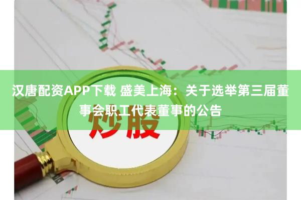 汉唐配资APP下载 盛美上海：关于选举第三届董事会职工代表董事的公告